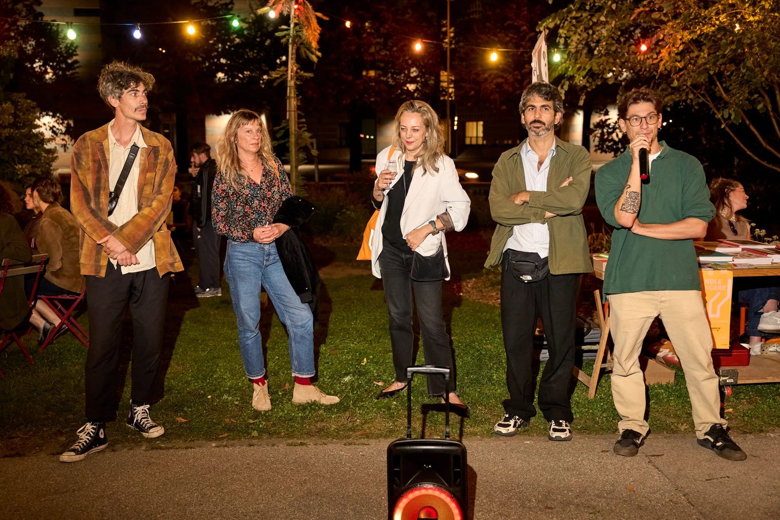 Intervento di un gruppo durante la serata