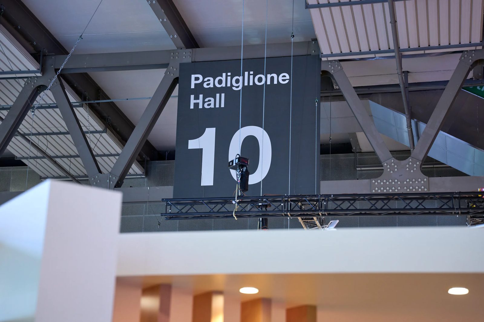 Hall 10 signage at Fiera Milano Rho