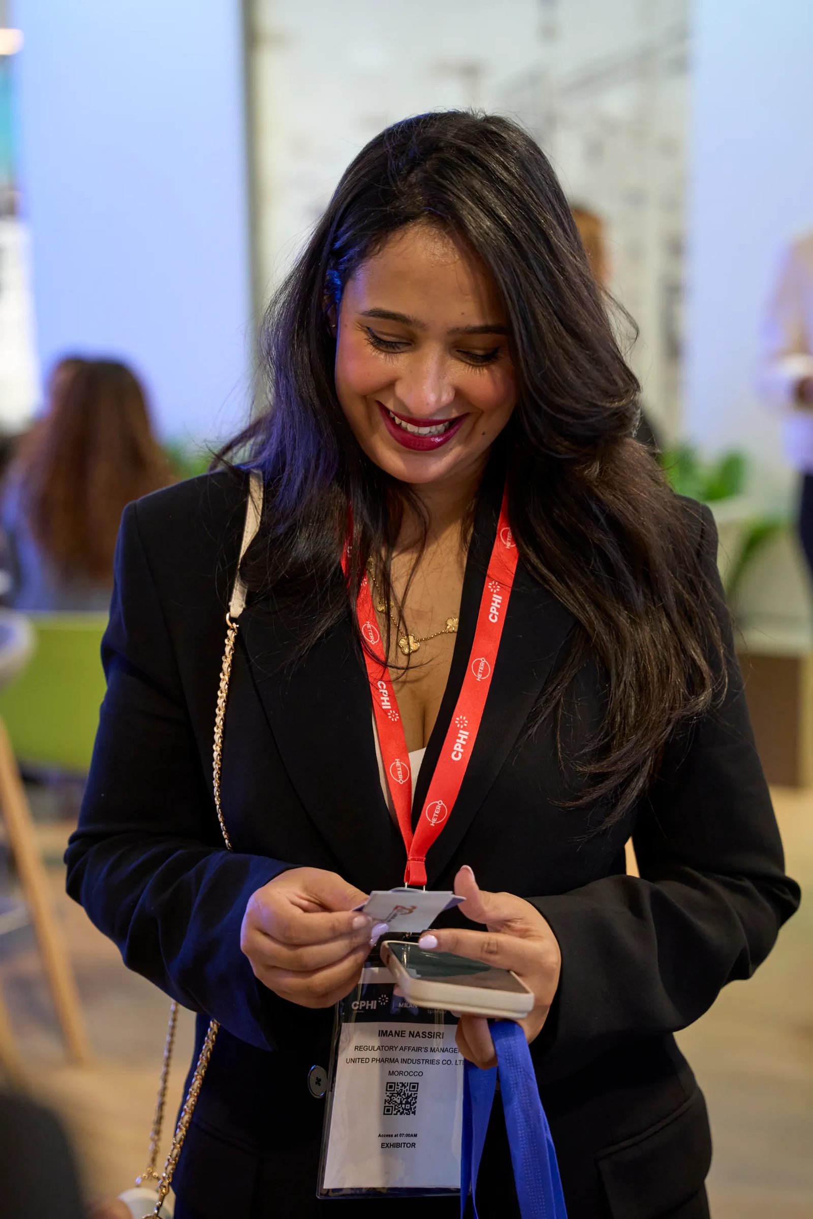 Candid portrait of an exhibition participant