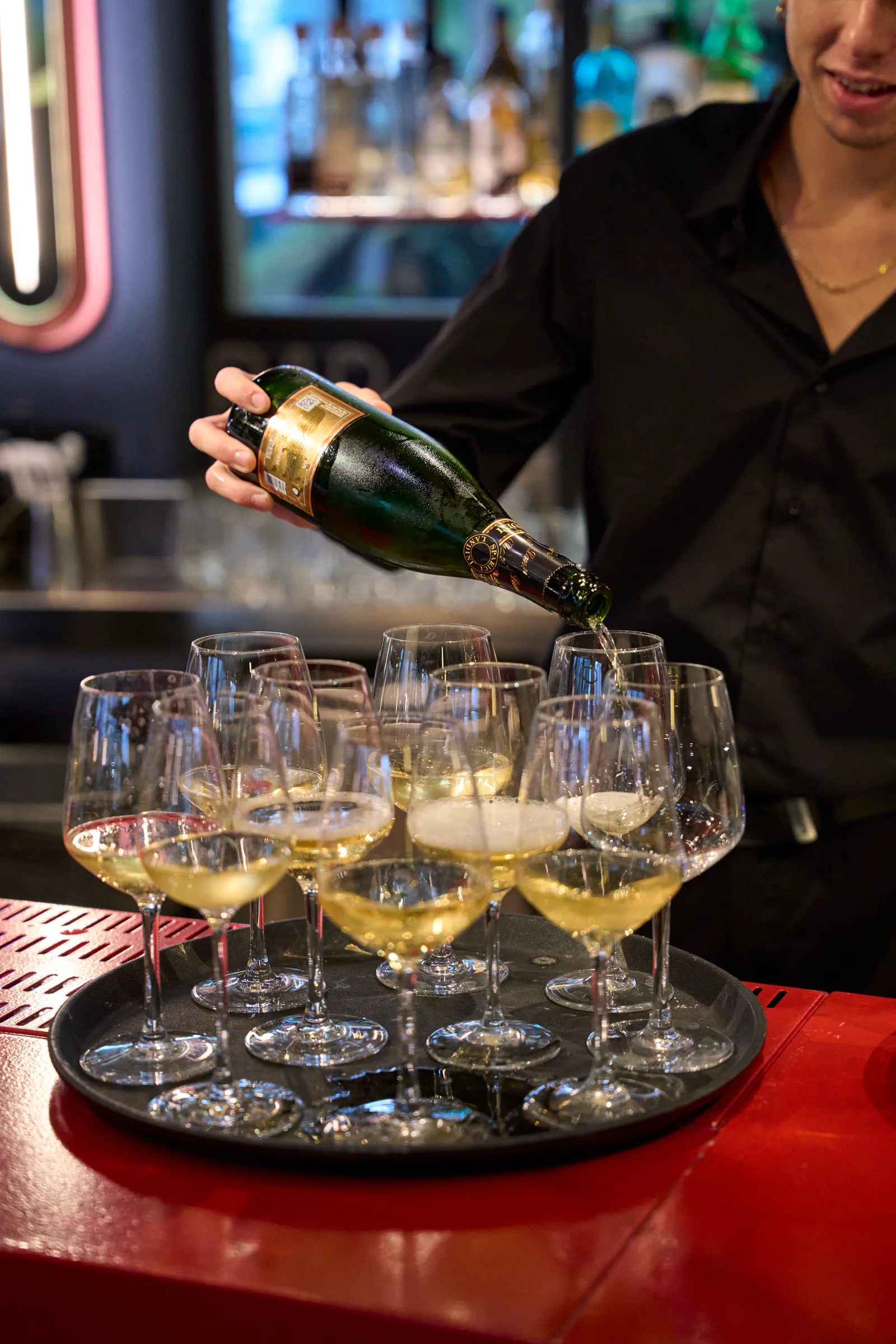 Drinks served at the corporate reception