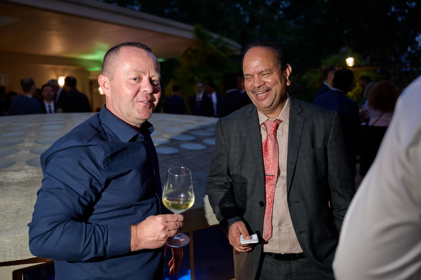 Guests talking at the corporate evening