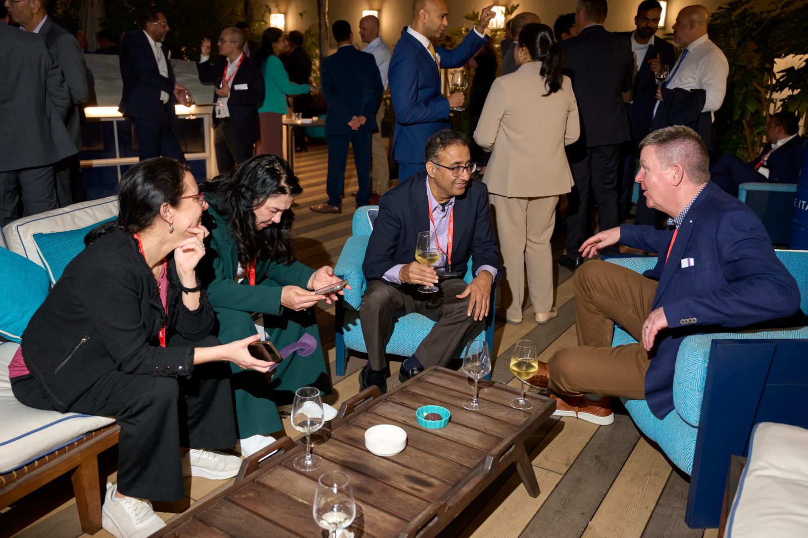 Guests gathered during the evening