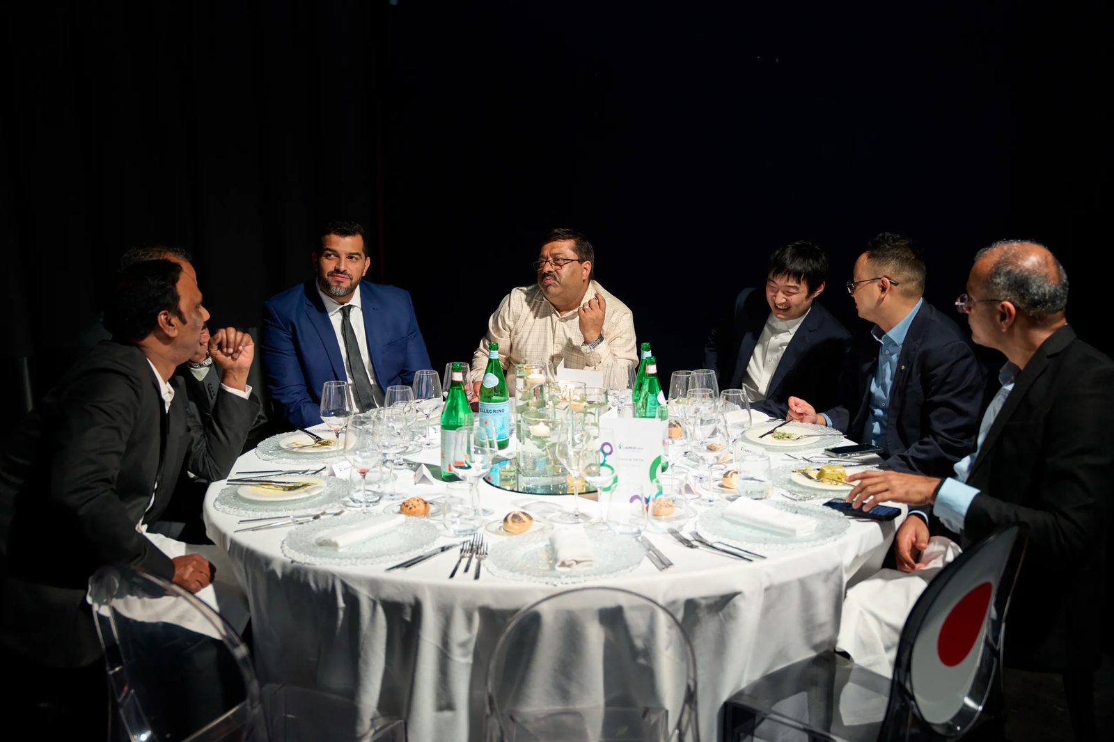 Guests at a table during the corporate dinner