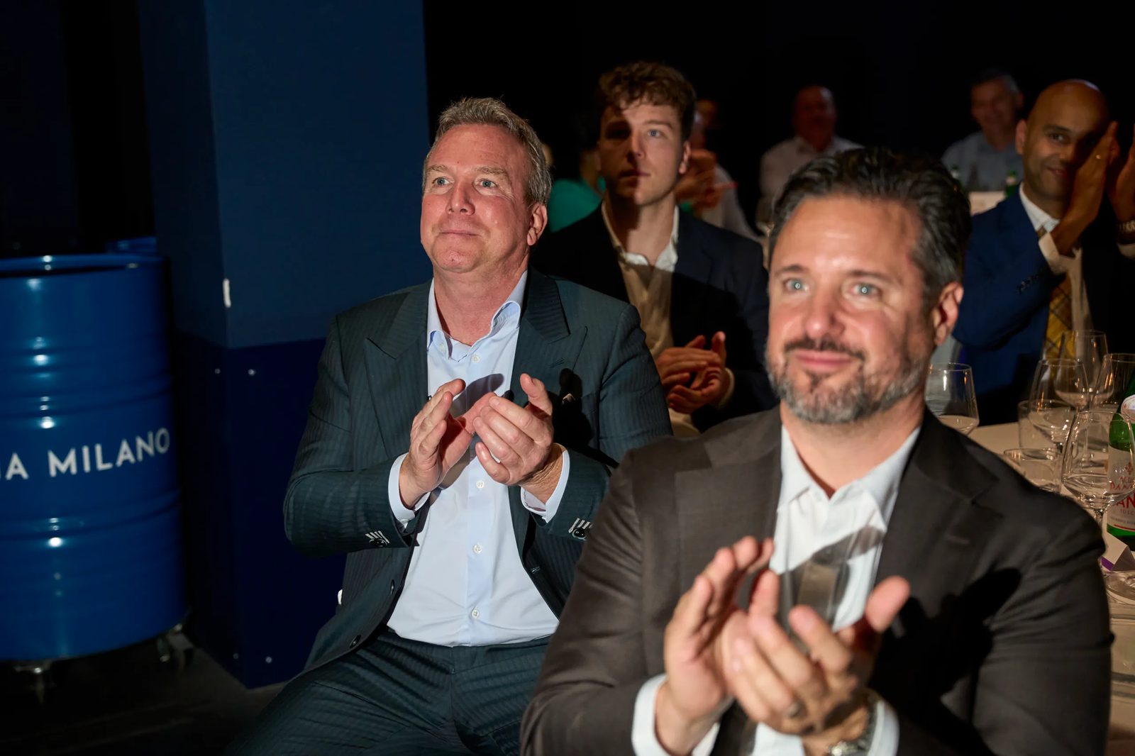 Guests applauding during the show