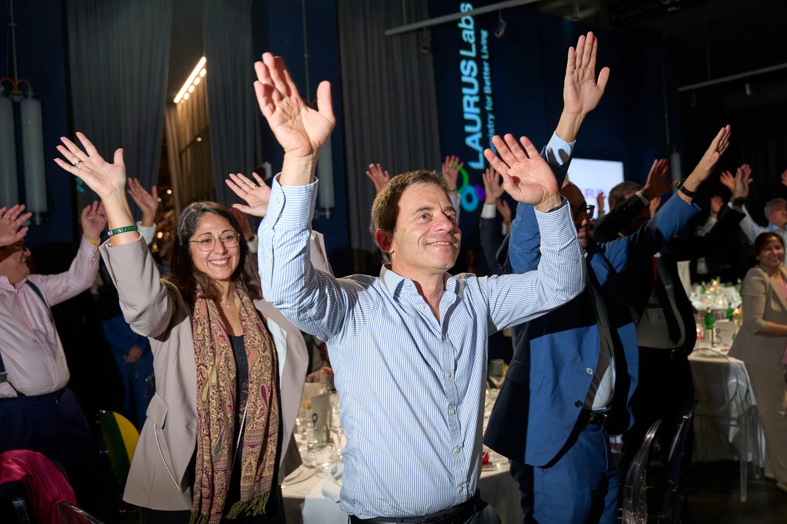 Audience participation at the corporate evening