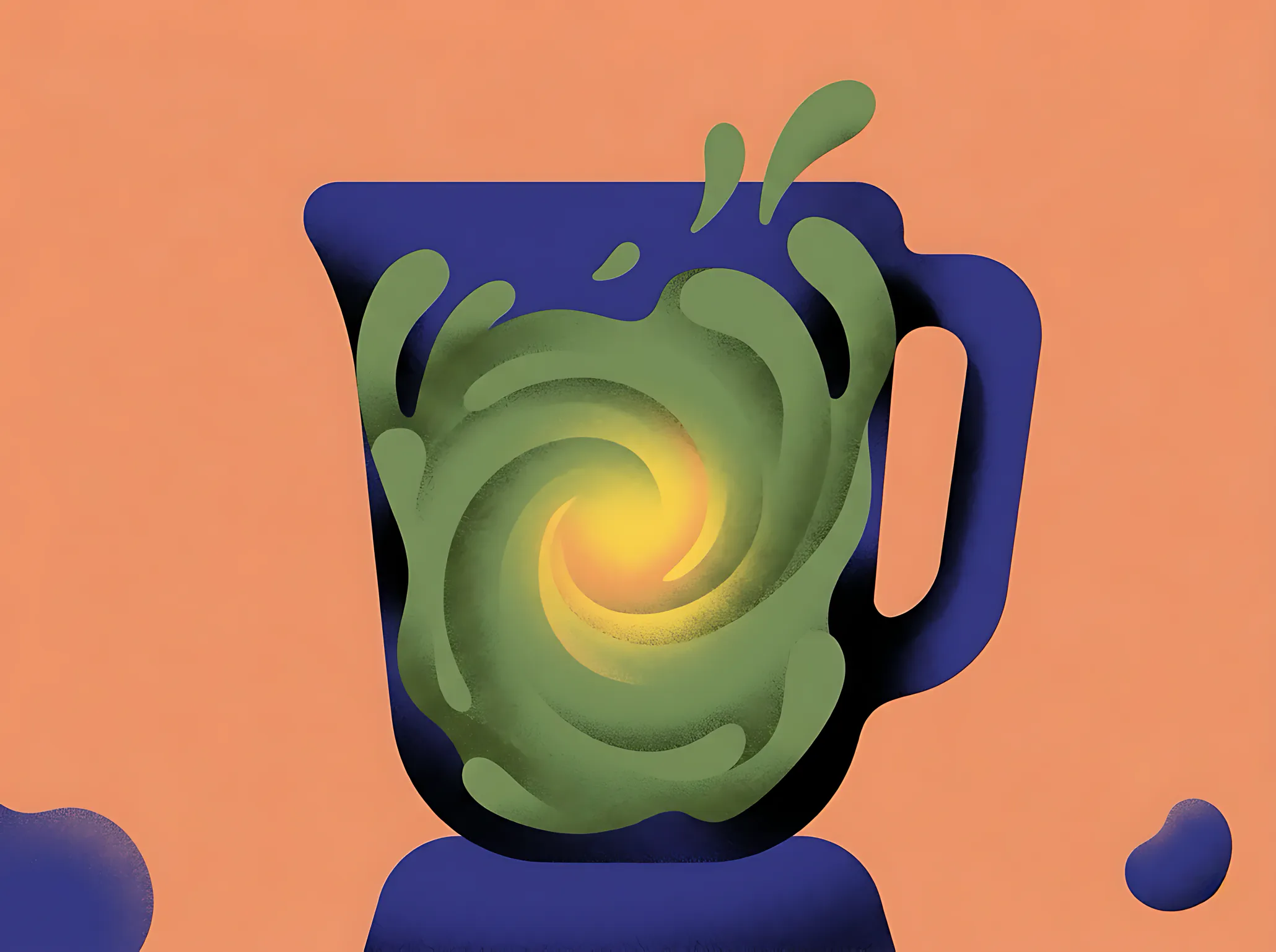 Ribbon Family: illustrazione della pasta con pesto di zucchine