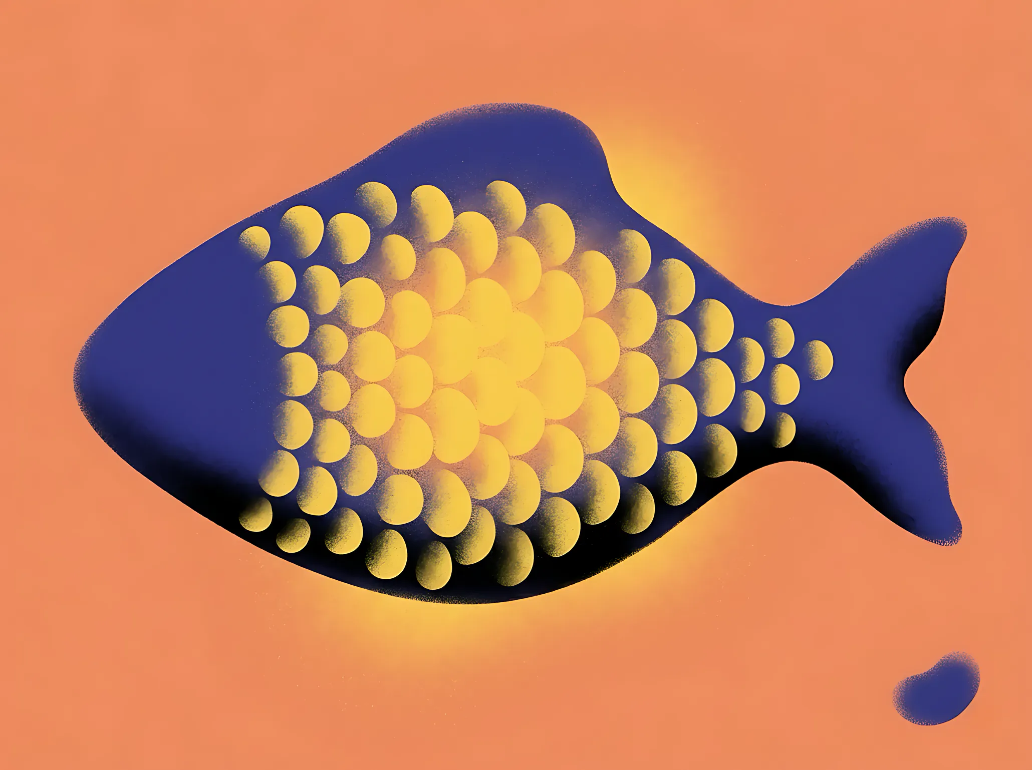 Ribbon Family: illustrazione della pastina con trota e carota